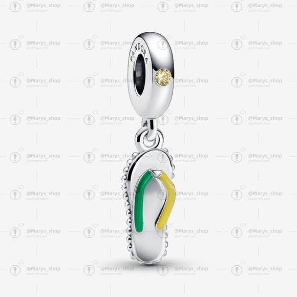 Pandora Flip-flop Dangle Charm|Pendant - Picture 1 of 2